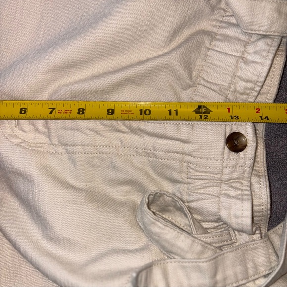 J Crew Factory Women's Twill Paper Bag Pants - Dusty Ivory Size 16 With Tie Belt - Picture 9 of 9